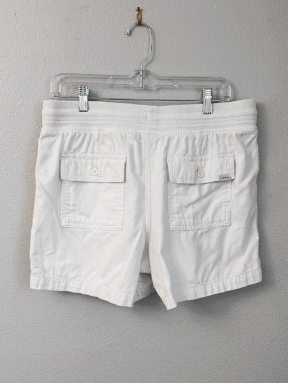 Women's Orvis Classic Collection White Drawstring Pull-On Shorts - Size Medium - Picture 9 of 13